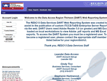 Tablet Screenshot of dart.esc13.net